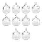 Kit 10 Potiches De Cristal Com Tampa Carrosel 6,5x9cm Bomboniere, Lembrançinha Casamento, 15 Anos
