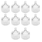 Kit 10 Potiches de Cristal com Tampa Carrosel Lyor 6,5x9cm Bomboniere Decorativo Lembrancinha