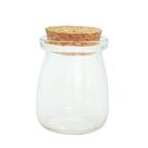 Kit 10 Potinho de Vidro Tampa de Rolha 7,5cm - 100ml