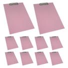 Kit 10 Pranchetas A4 MDF Com oficio prendedor Eficiente de metal Stalo