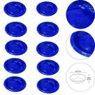 Kit 10 Prato Infantil de Plástico Com Desenho de Trator Azul