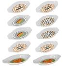 Kit 10 Pratos Para Cachorro Quente Hot Dog Formato Canoa