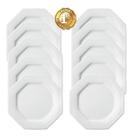 Kit 10 Pratos Rasos Porcelana Branca Schmitd Prisma 28Cm