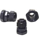 Kit 10 Prensa Cabo BSP 1/2 Nylon com Vedação IP68 Fio Preto