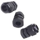 Kit 10 Prensa Cabo BSP 1/4 Nylon com Vedação IP68 Fio Preto