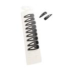 Kit 10 Presilhas De Cabelo preta Tic Tac metal pequeno 3cm