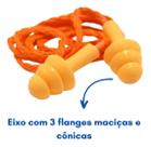 Kit 10 Protetor Auricular Plug Silicone Com Cordão Bestfer