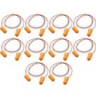 Kit 10 Protetores Auricular Espuma Cordão Redução de Ruído 16DB 3M CA 5674
