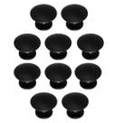 Kit 10 Puxador Ponto 31mm Preto Para Gaveta Kit 10 Puxador Ponto 31mm Preto Para Gaveta