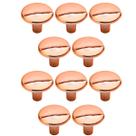 Kit 10 Puxador Ponto Girare Cobre 22mm Para Gavetas De Móveis