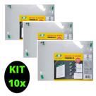 Kit 10 Quadro De Aviso Horizontal Transparente Polipropileno A4