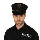 Kit 10 Quepes Policial Preto Acessório Adulto Para Fantasia