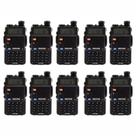 Kit 10 Rádio Comunicador Baofeng Bf-Uv-5r Com Nota Fiscal