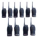 Kit 10 Rádios Comunicador Fone Walktalk Baofeng 777 Grande alcançe