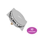 Kit 10 Ralo Click Quadrado 15x15 Inox Veda Cheiro E Insetos