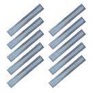 Kit 10 Ralo Grelha Linear e Caixilho Aço Galvanizado15x100cm