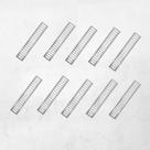 Kit 10 Ralo Linear Suporte Inox 10x50 Ac Grelhas 3300P Área externa Piscina Corredor Quintal