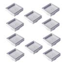 Kit 10 Ralo Oculto Invisível Porcelanato 10x10cm Sifonado Antiodor Branco