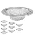 Kit 10 Ralo Pequeno Galvanizado de Aluminio Pia Cozinha banheiro Área de Serviço