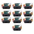 Kit 10 receptores de tv via satelite elsys sat hd - satmax6
