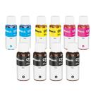 kit 10 Refil de Tintas GT52 GT51/53 Compatível para impressora HP Smart Tank 502