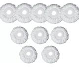Kit 10 Refil Microfibra Mop Esfregão Giratório 360 Limpeza Kit 10 Refil Microfibra Mop Esfregão Giratório 360 Limpeza