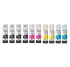 Kit 10 refil tinta original lacrada para t544 l3150 l3250 l3210 l3110 bmcy