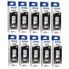 Kit 10 Refil Tinta Para T544 L3110 L3150 L3250 Preto
