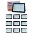 Kit 10 Refletores Led Philips Pila 100w Ip65 Holofote 6500k Kit 10 Refletores Led Philips Pila 100w Ip65 Holofote 6500k