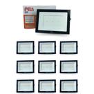Kit 10 Refletores Led Philips Pila 150w Ip65 Holofote 6500k