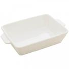 Kit 10 Refratários 23,5x5cm Travessa Porcelana Branca com Al