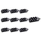 Kit 10 Réguas com 3 Tomadas MarGirius TMU3-320 2P+T 20A Preta Bivolt