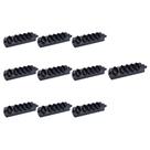 Kit 10 Réguas com 5 Tomadas MarGirius TMU5-310 2P+T 10A Preta Bivolt