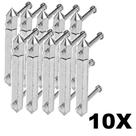 Kit 10 Reparo de Abas P/ Caixa de Teto Marcai