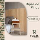 Kit 10 Ripas de Pinus 4x2x85 cm Madeira para Decoração e Artesanato