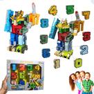 kit 10 Robôs Transformes Criança Monta Desmonta - Kit 10 Brinquedos Robôs