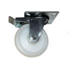 Kit 10 Rodizios Nylon 4pol. Placa Girat. C/ Freio 170kg Roda