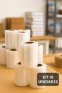 Kit 10 Rolo Filme Stretch Manual Transparente 100m Plastico Embalagens Produtos 50 cm
