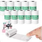Kit 10 Rolos Bobina de Papel Térmico Adesivo a prova de Água Mini Impressora Gatinho Camera Infantil Divertida Etiquetas, Listas e Recibos, Fotos