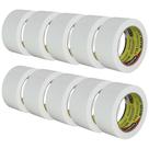 Kit 10 Rolos De Fita Crepe 48mm x 50m Adelbras Mask 710 Largo Pintura Mascaramento