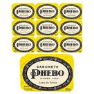 Kit 10 Sabonete em Barra Lima da Pérsia Glicerina Óleo de Palma Phebo 90g