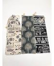 Kit 10 Saco De Algodão Para Armazenar Canudo Talheres Escova