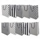 Kit 10 Sacola de Presente Grande 37cm Black And White Festa