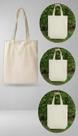 Kit 10 Sacola Ecobag Algodão Cru Lisa