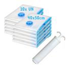 Kit 10 Sacos À Vácuo Organizador Vacuum Bag 40x50cm + Bomba