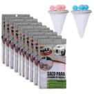 Kit 10 Sacos De Lavar Roupas 50x60 + 2 Coletores De Pelos