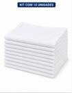 Kit 10 Sacos de Pano Alvejado Branco 60x40 cm Algodão Reutilizável