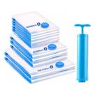 Kit 10 Sacos Organizadores A Vacuo 5un 50x60 3un 60x80 2un 70x110 + Bomba Manual