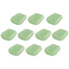 Kit 10 Sanduicheira Porta Lanche Plástica Verde Plasvale