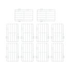 Kit - 10 Separadores Cesto Nextgen Branco - Metalfrio